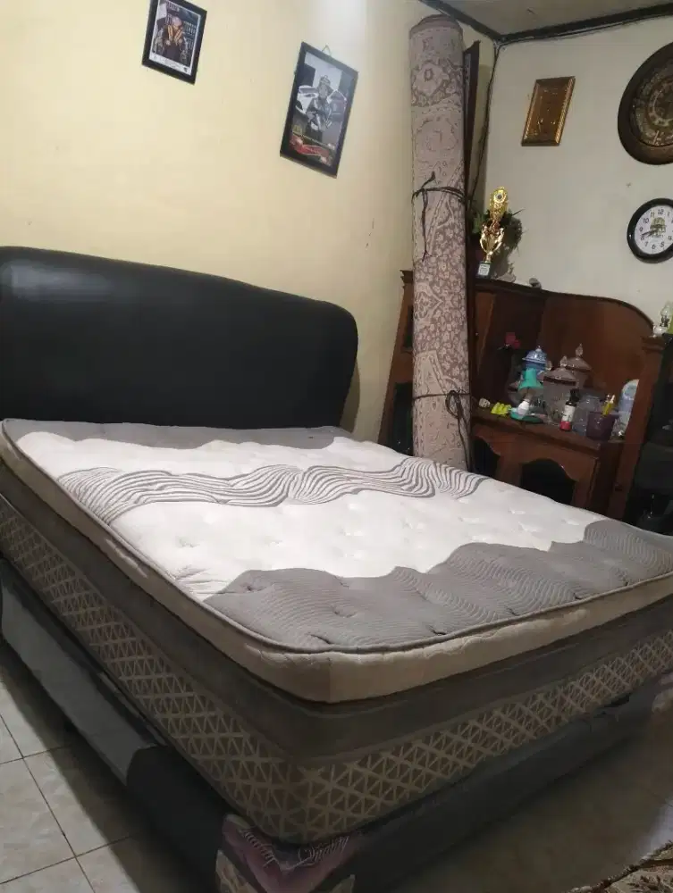 set springbed merk comorta luxury tipe tinggi, matras 37cm cm