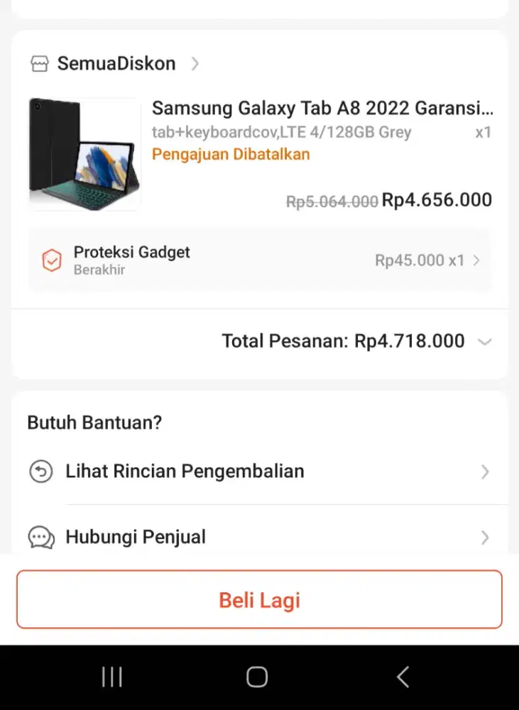 Samsung Galaxy Tab A8 LTE 4/128GB Grey