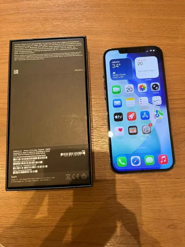 iPhone 12 Pro Max 128GB Inter All Operator Battery 98% Mulus Like New