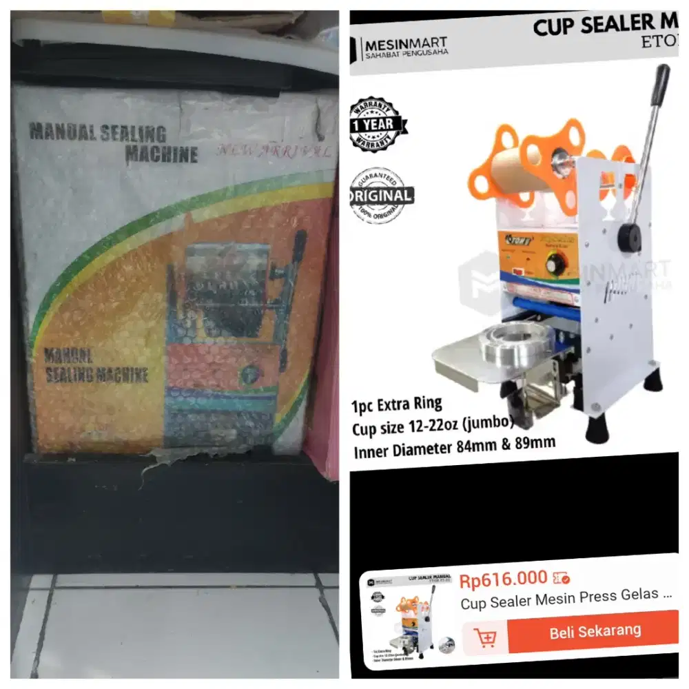 DIJUAL Cup Sealer Merk Eton