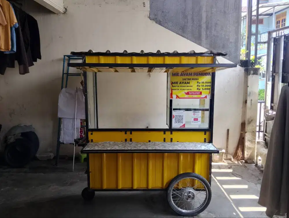 Dijual gerobak bekas usaha siap pakai