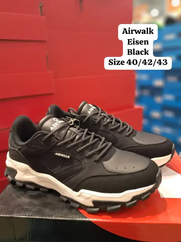 Airwalk Eisen black hitam Baru