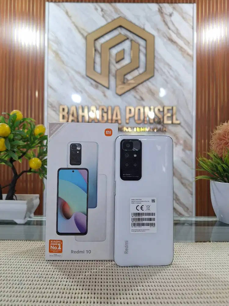 Redmi 10 Ram 6+6Gb/ 128Gb Fullset Mulus Original 100% Like New Bergara