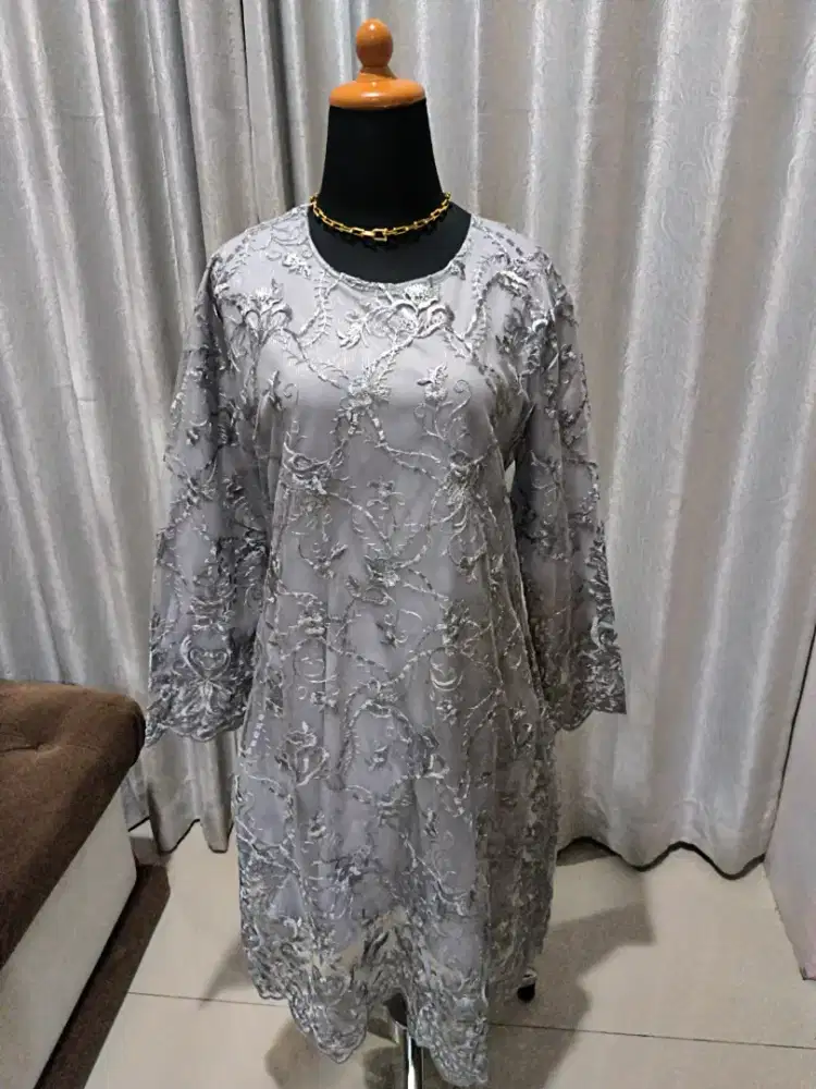 TF0039 dress kebaya grey uk. LD=100 Pjg=98 PjgLgn=55 LK=22