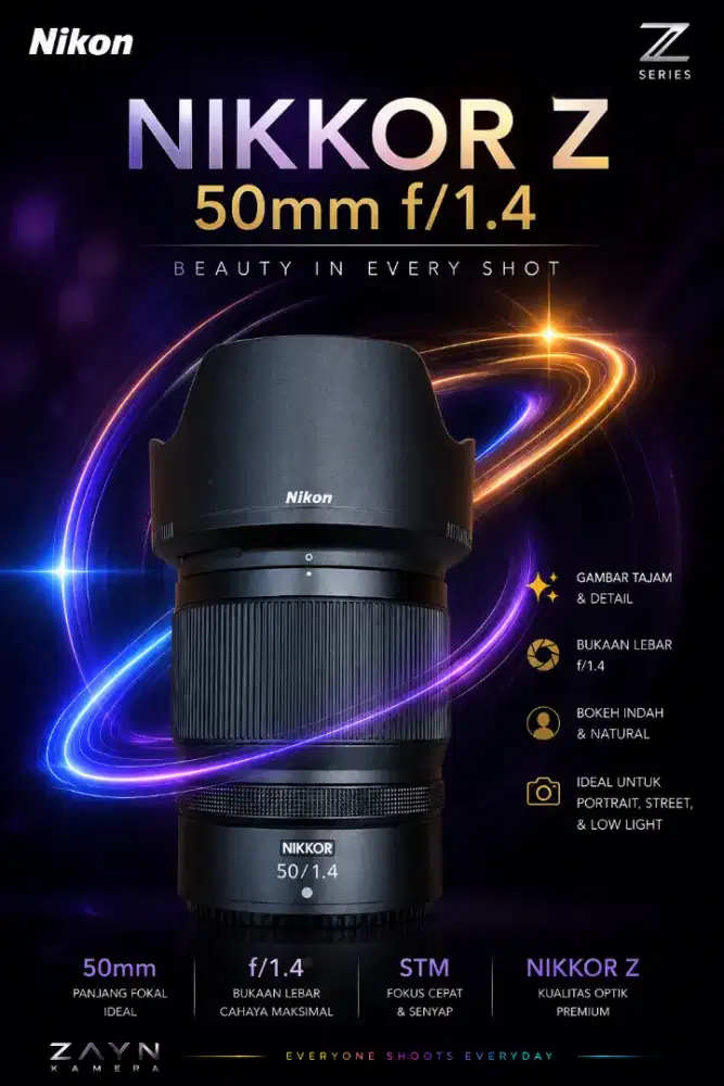 NIKON Z 50MM F1.4 LIKE NEW FULLSET