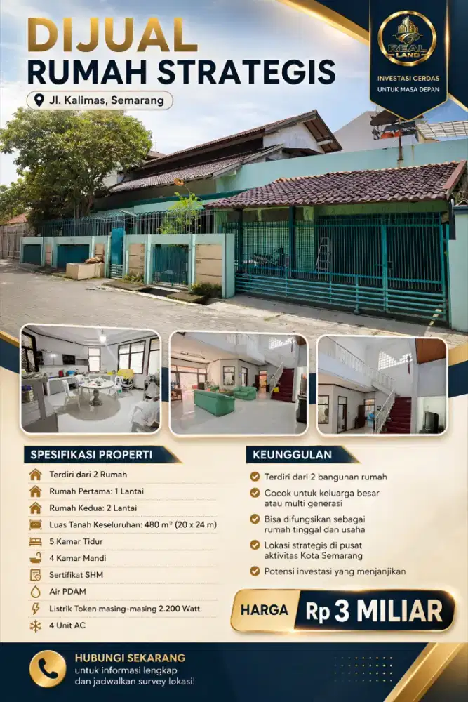 RUMAH STRATEGIS DEKAT KOTA SEMARANG JL KALIMAS SEMARANG