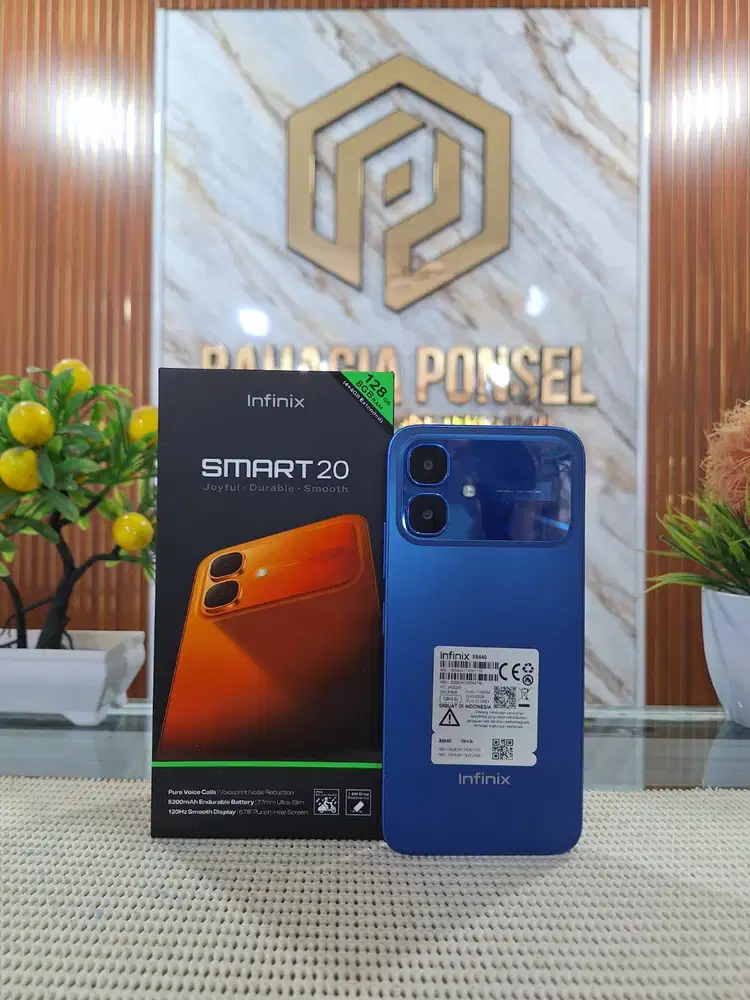 Infinix Smart 20 Ram (4+4) 8Gb/ 128Gb Fullset Mulus Ori 100% Like New