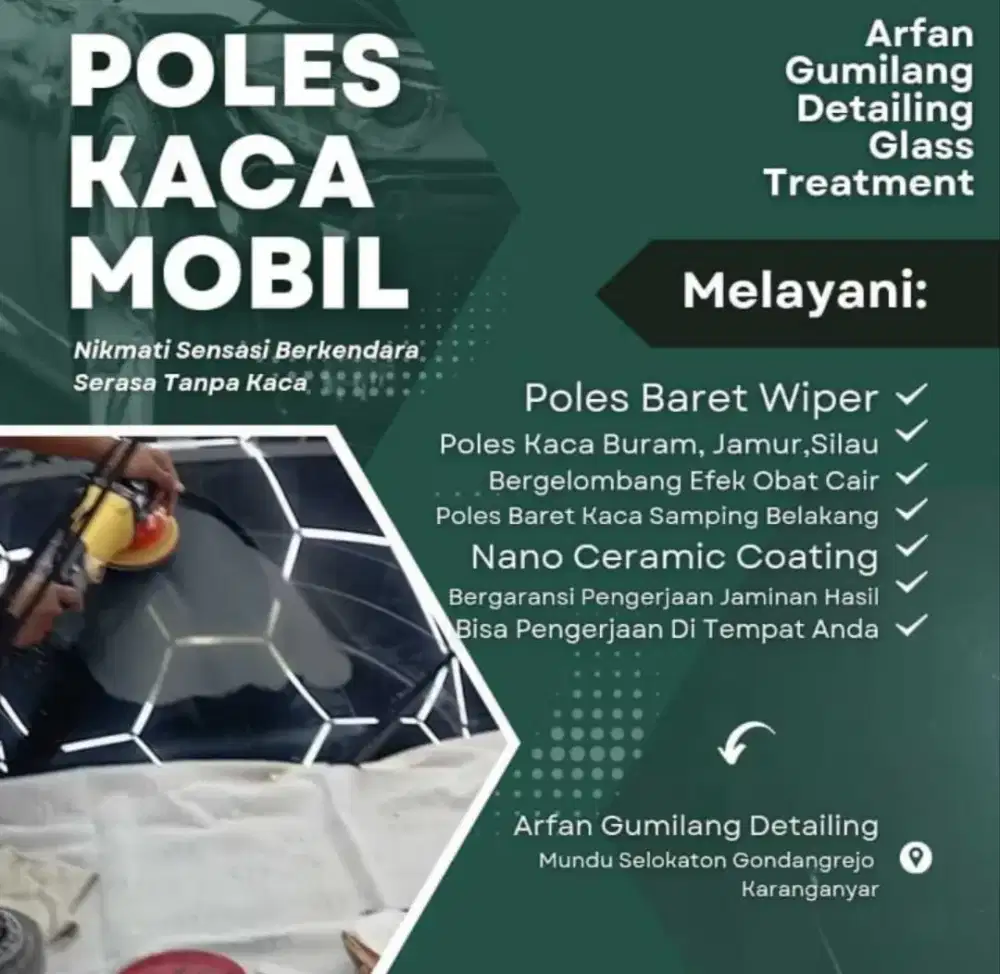 Poles kaca Baret Wiper
