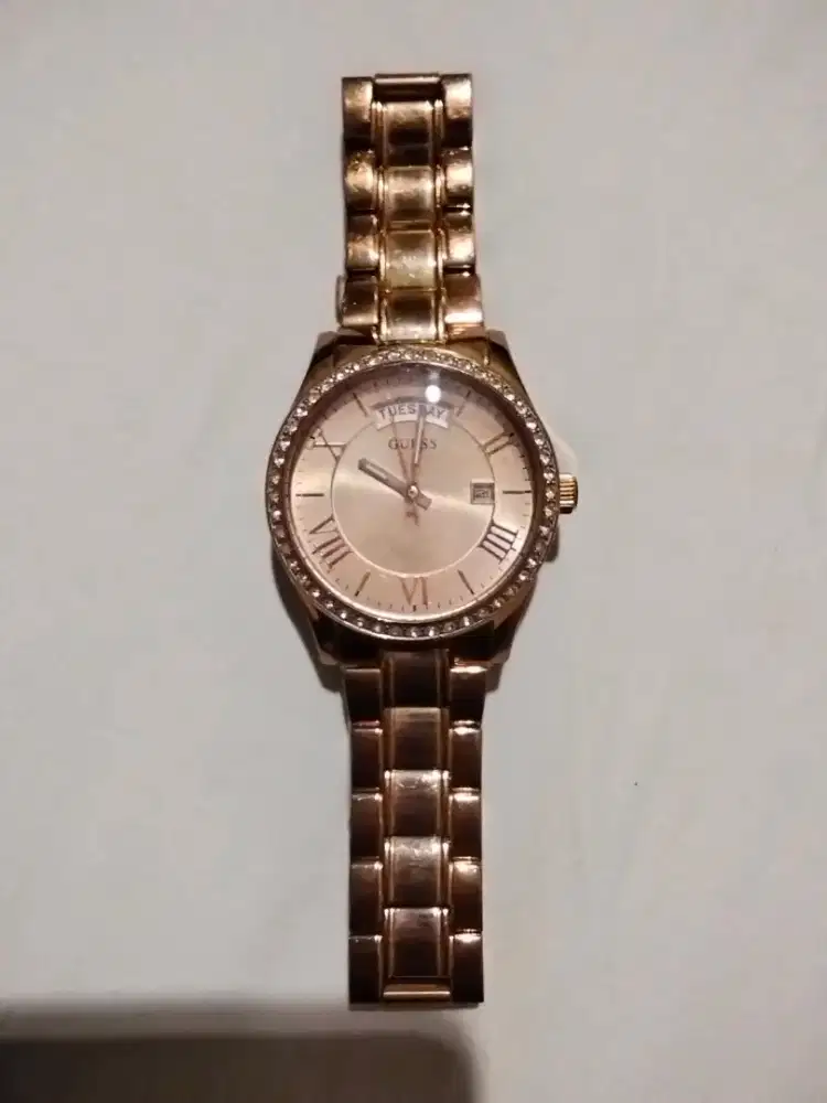Jual Original Guess Ladies Day-Date Rose Gold Watch