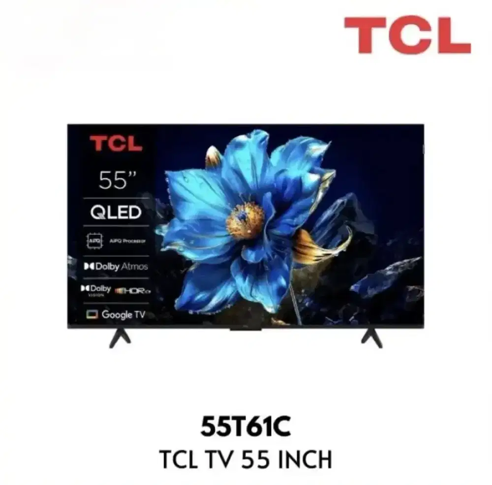 (New) TCL 55 Inch 55T61C QLED Google TV 4K UHD
