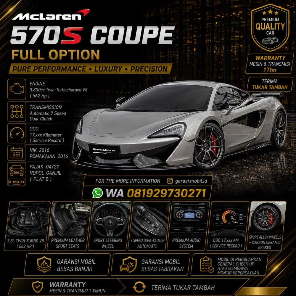 Mclaren 570s Coupe Full Option 2016