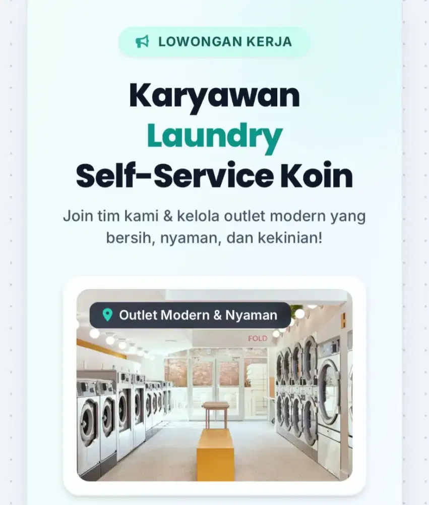 Lowonganpekerjaan untuk laundryselfservice