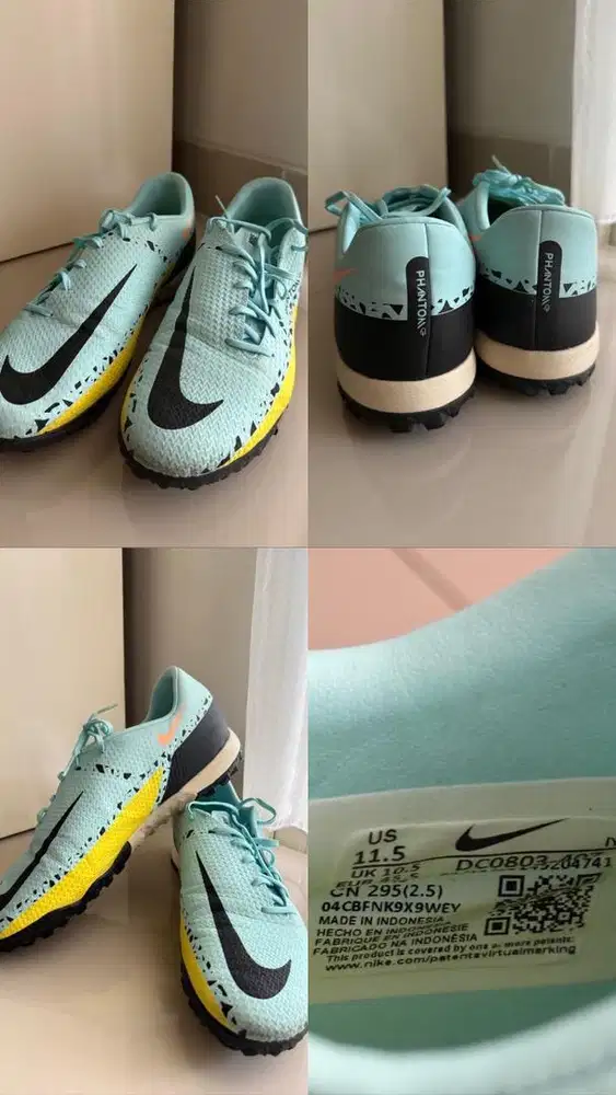 PRELOVED PHANTOM NIKE SEPATU FUTSAL SEPAK BOLA BEKAS PAKAI 1x saja