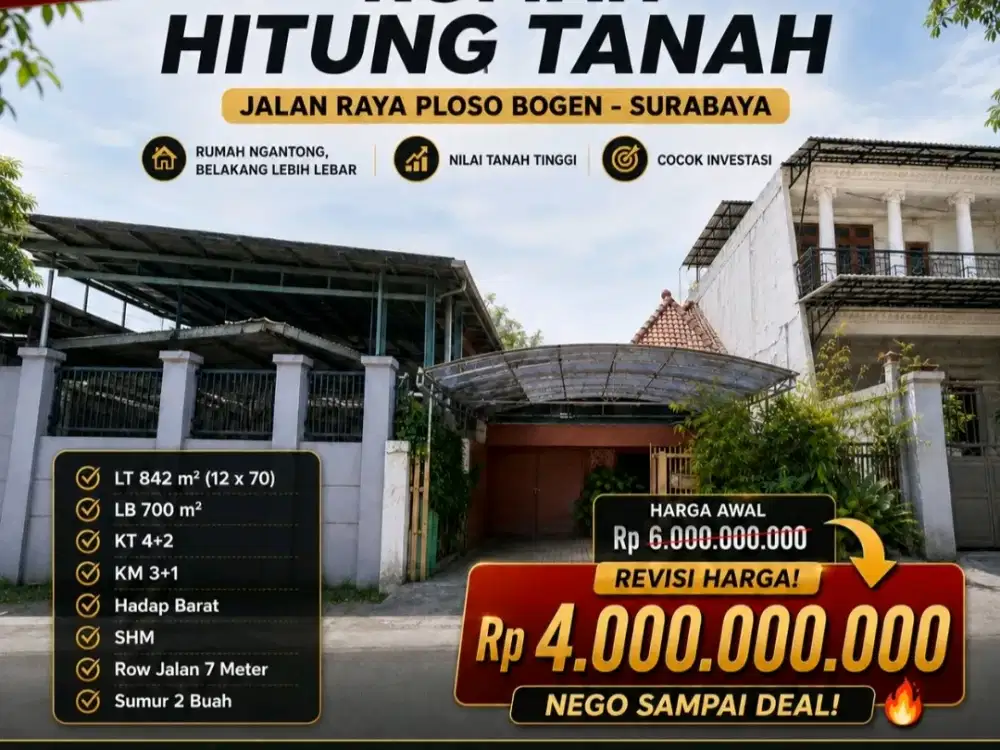BUTUH CEPAT LAKU TURUN BANYAK PLOSO BOGEN DKT KENJERAN