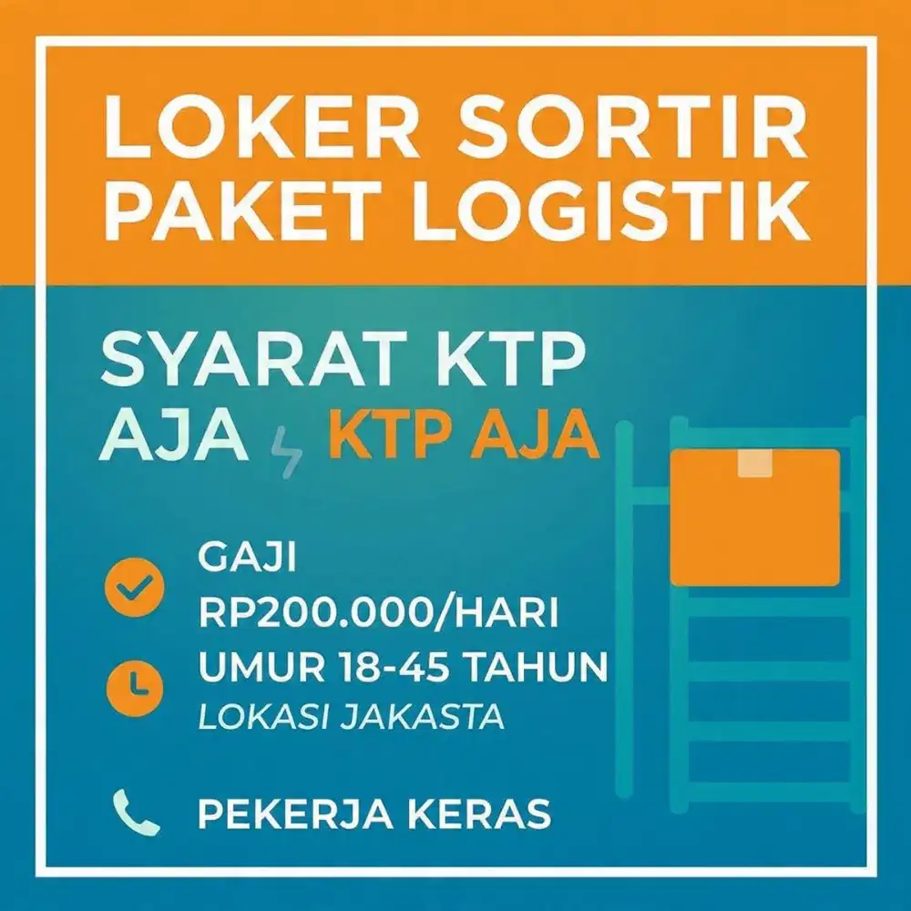 Loker Hanya Modal KTP