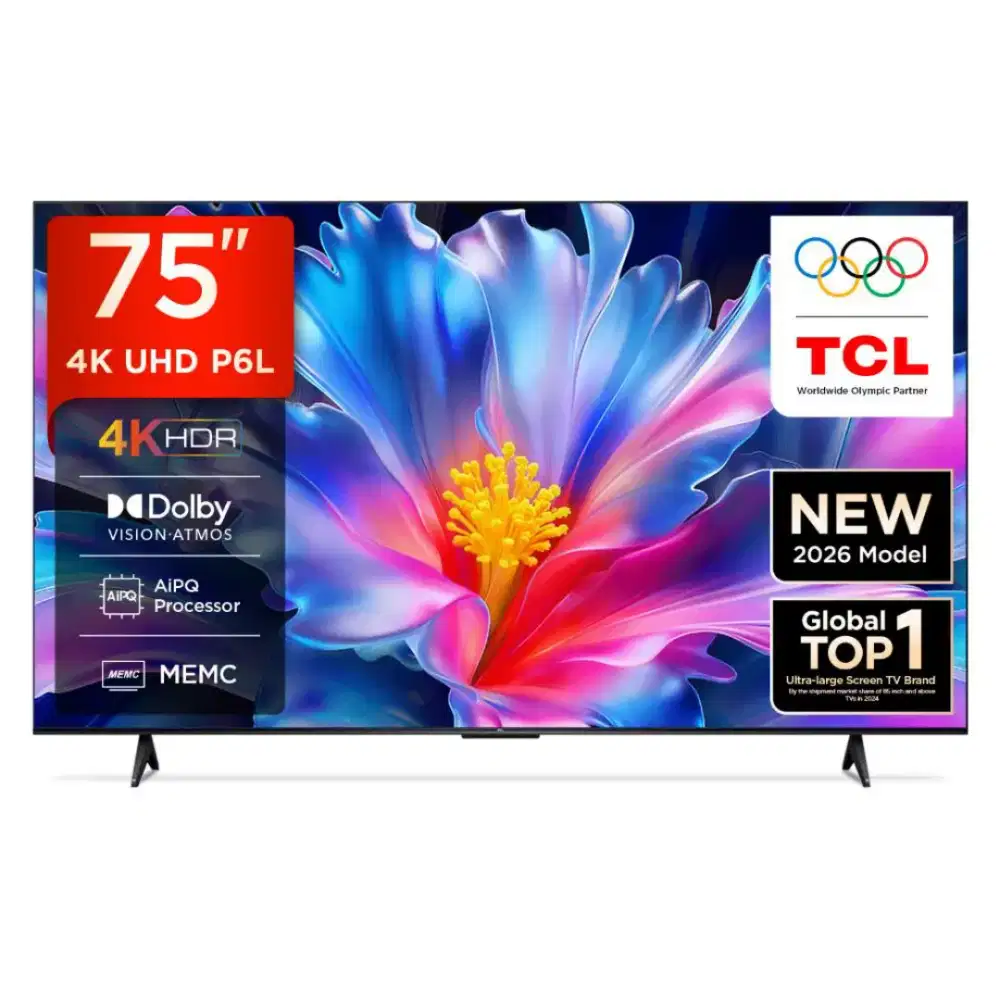 (NEW) TCL 75 INCH SMART GOOGLE TV 4K UHD (KREDIT TANPA DP)