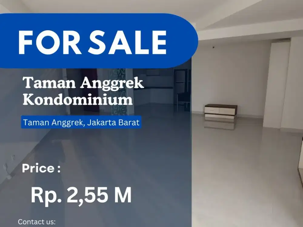 Harga Terbaik Unit BARU 3+1BR CITY VIEW Taman Anggrek Kondominium