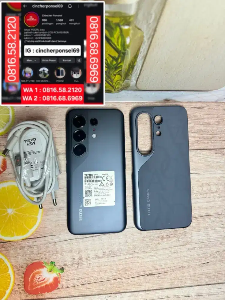 Jual HP Tecno Camon 50 Pro 5G 8/256 Likenew istimewa