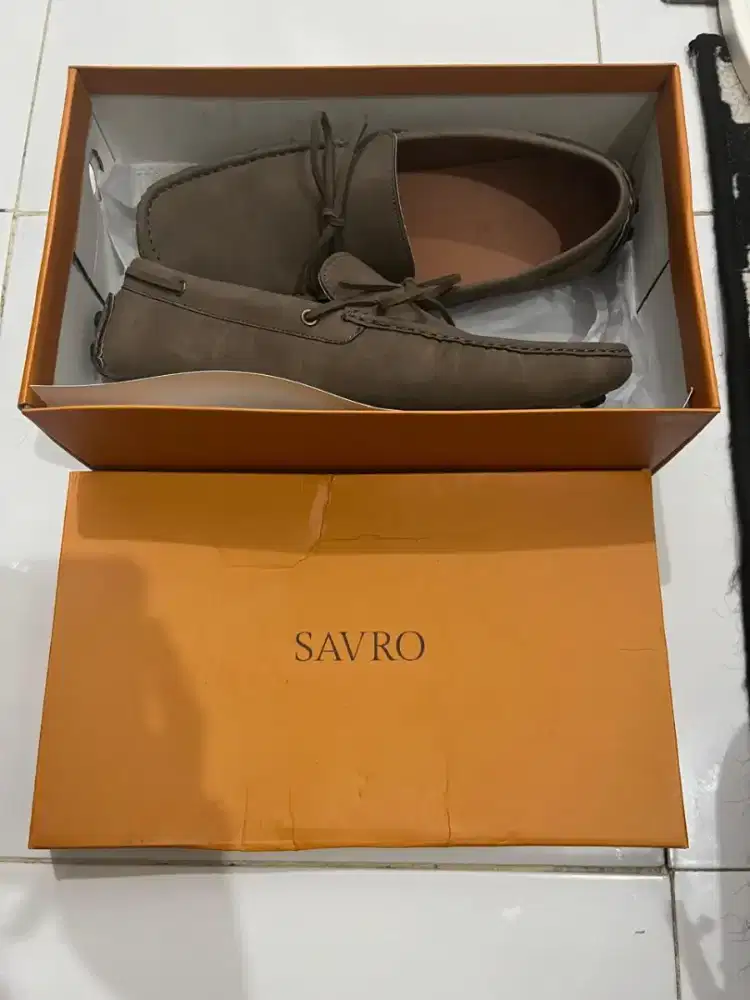 Jual Sepatu Loafer Savro Size 42 Warna Mocca Mulus