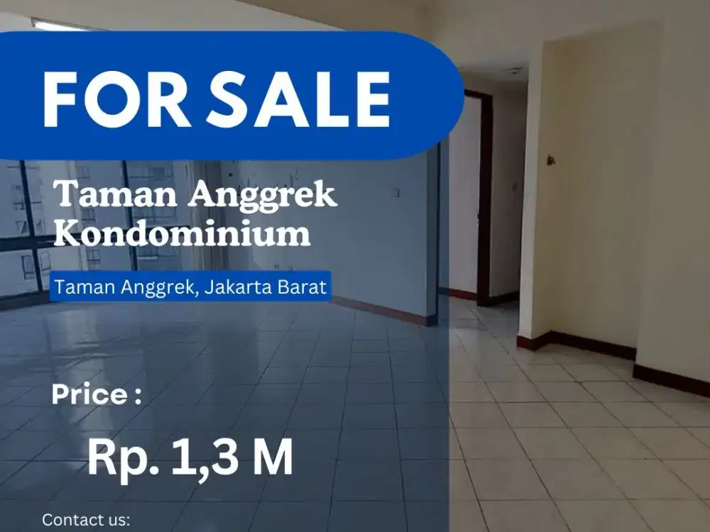 SPECIAL PRICE Unit 2+1BR CITY VIEW TAMAN ANGGREK CONDOMINIUM