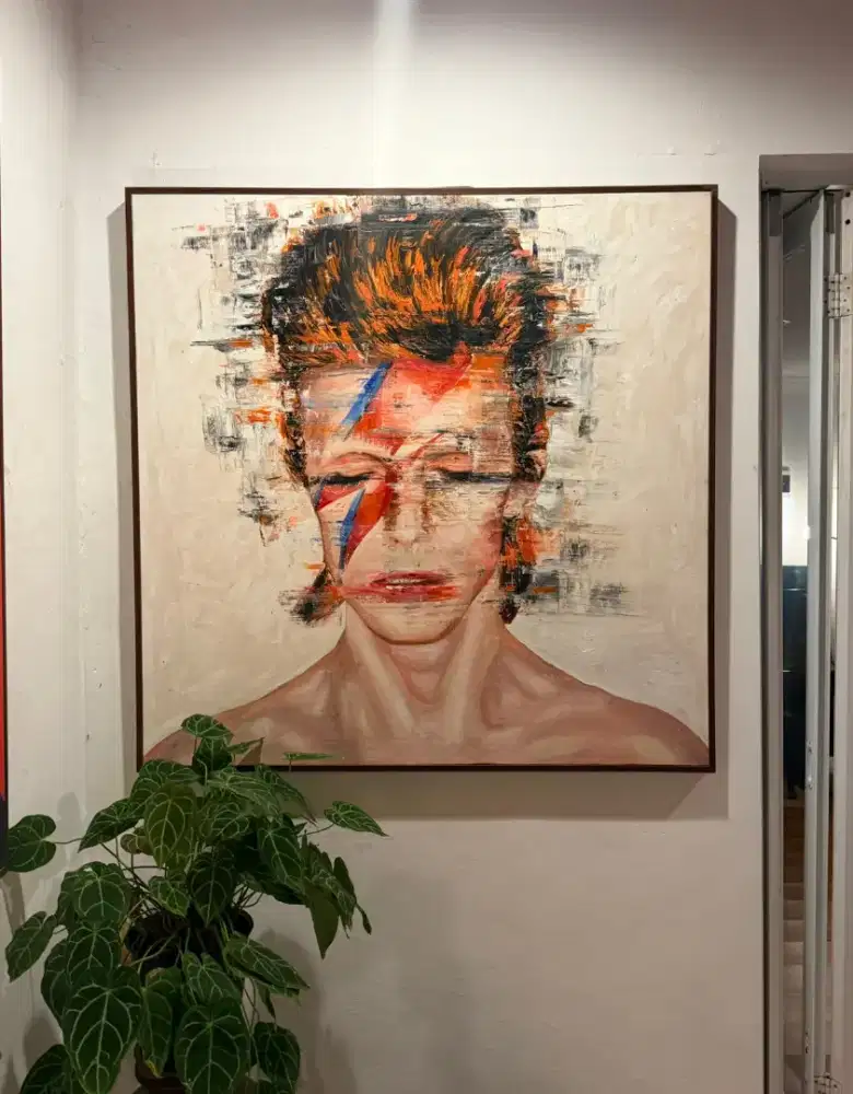 Lukisan David Bowie Abstrak