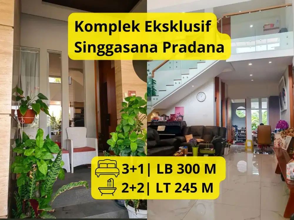 Dijual Rumah Mewah Baru 2 Lantai di Komplek Paling Elite di Singgasana Pradana