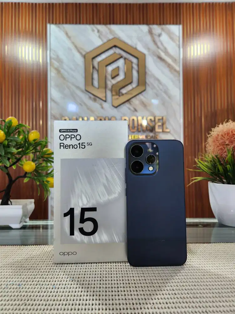 Oppo Reno 15 5G Ram 8+8Gb/256Gb Fullset Mulus Garansi Resmi Maret 2027