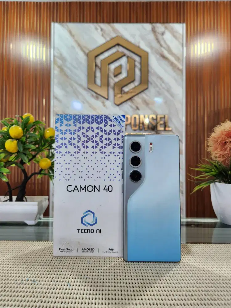 Tecno Camon 40 Ram 8+8Gb/ 256Gb Fullset Mulus Original 100% Bergaransi