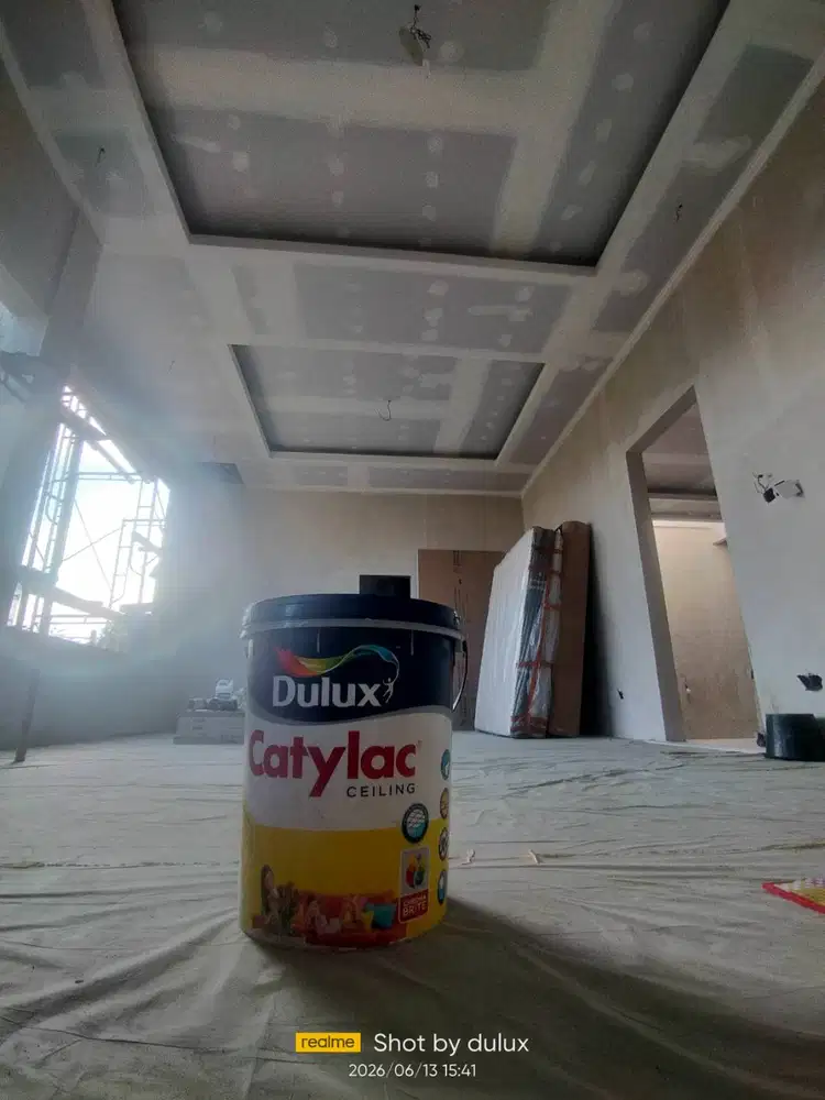 Dekor plafon gypsum outdoor dan indoor dengan grc dan pvc siap pasang
