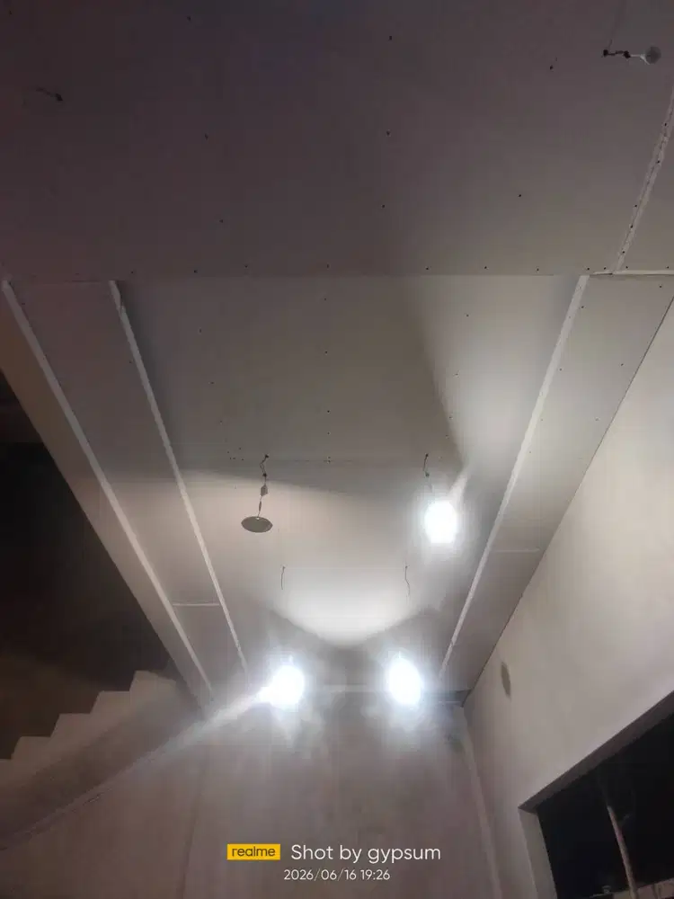 Jasa buat dekor plafon rumah lampu downlith dan drop cielling