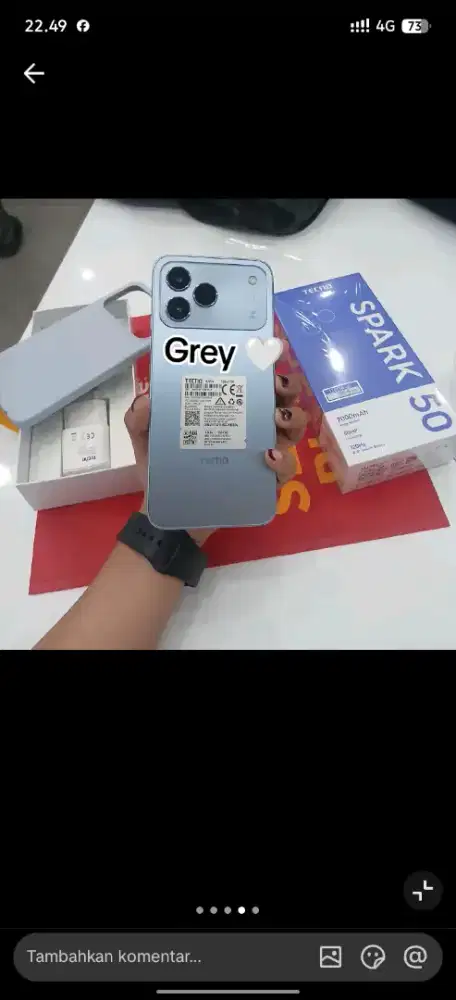 Jual Hp Tecno spark 50 ram 6/128 grey
Buka 2.2 nepis
Jakbar kebonjeruk