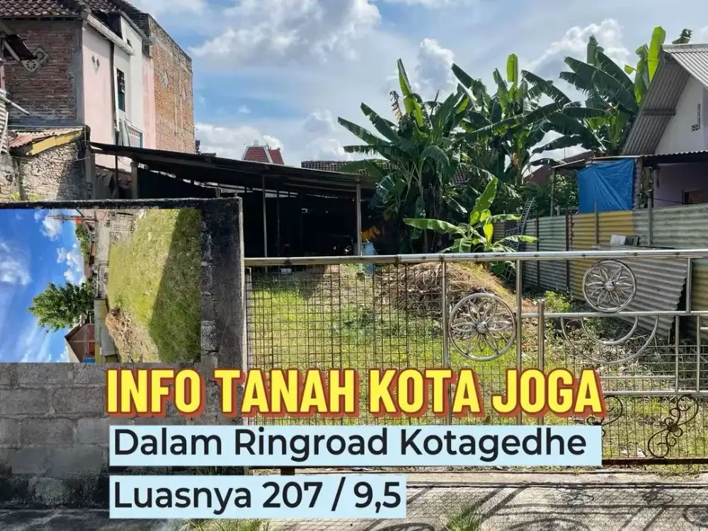 Tanah bagus di dalam ringroad kotagede Yogyakarta