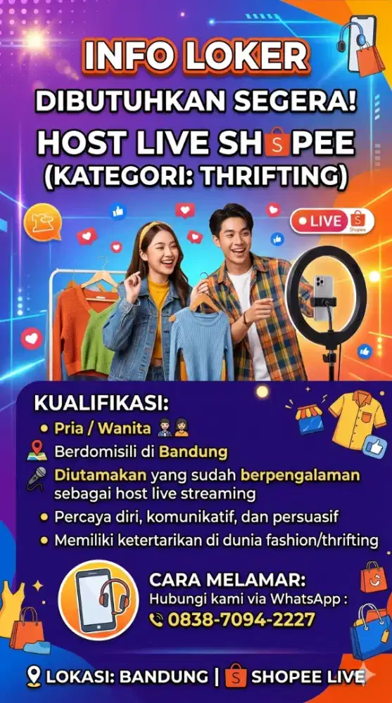 HOST LIVE THRIFTING PENGALAMAN LAKI LAKI