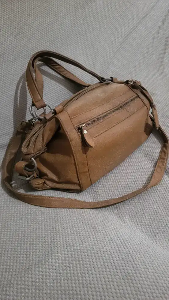 Tas Donkie Wanita Cokelat Camel Shoulder Bag / Sling Bag