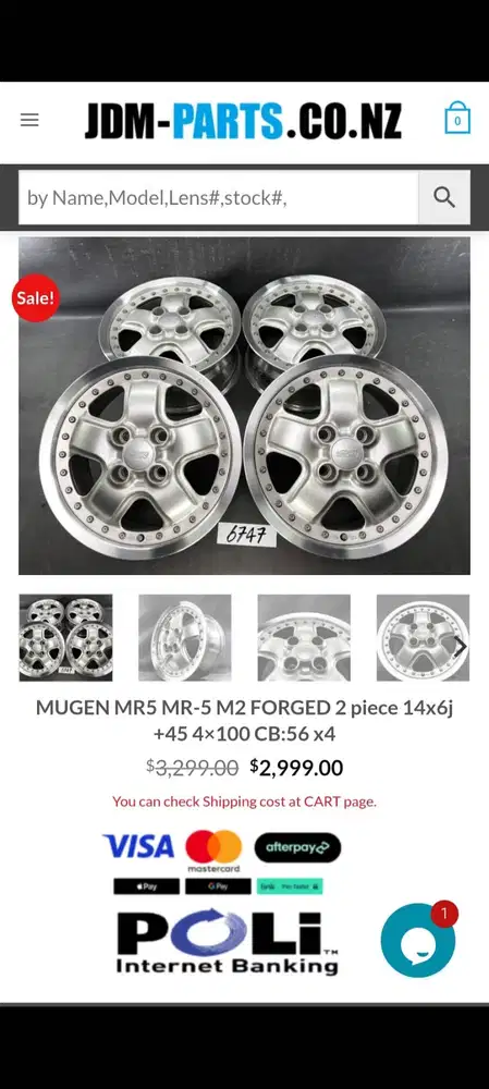 Velg Mugen original japan R15