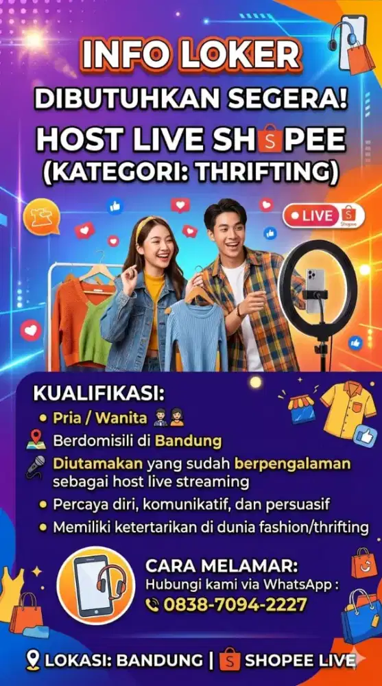 HOST LIVE THRIFTING PENGALAMAN BUAT LAKI LAKI