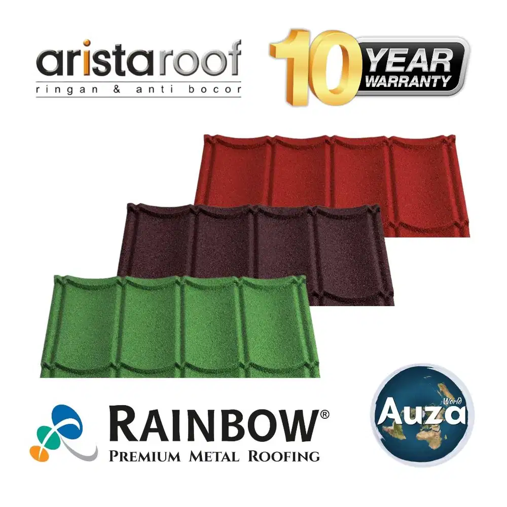 Genteng Metal Pasir Arista Stone-Coated Metal Roofing 1x4