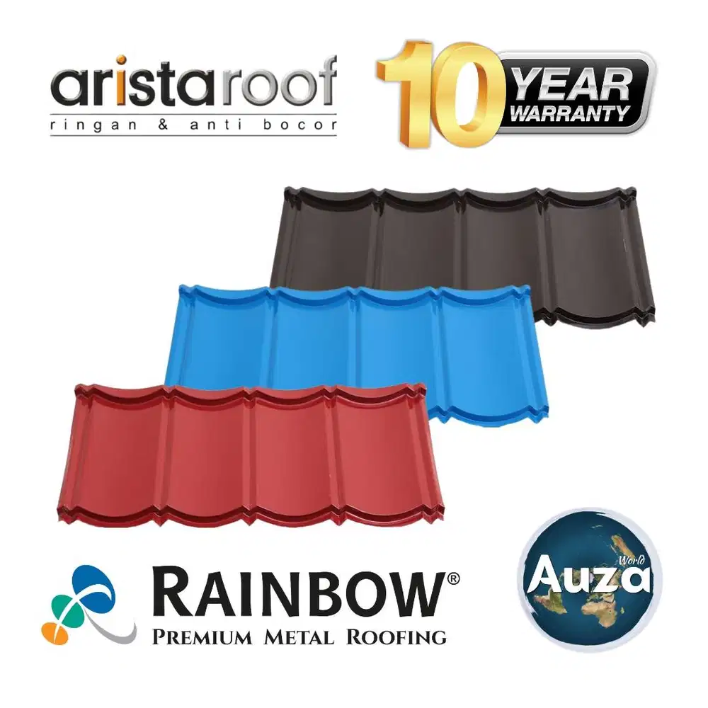 Genteng Metal Warna Arista Color-Painted Metal Roofing 1x4