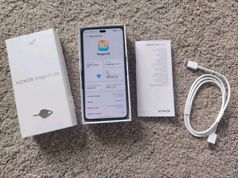 Honor Magic 7 Lite virtually unused !! 512 GB 6600 mh battrey