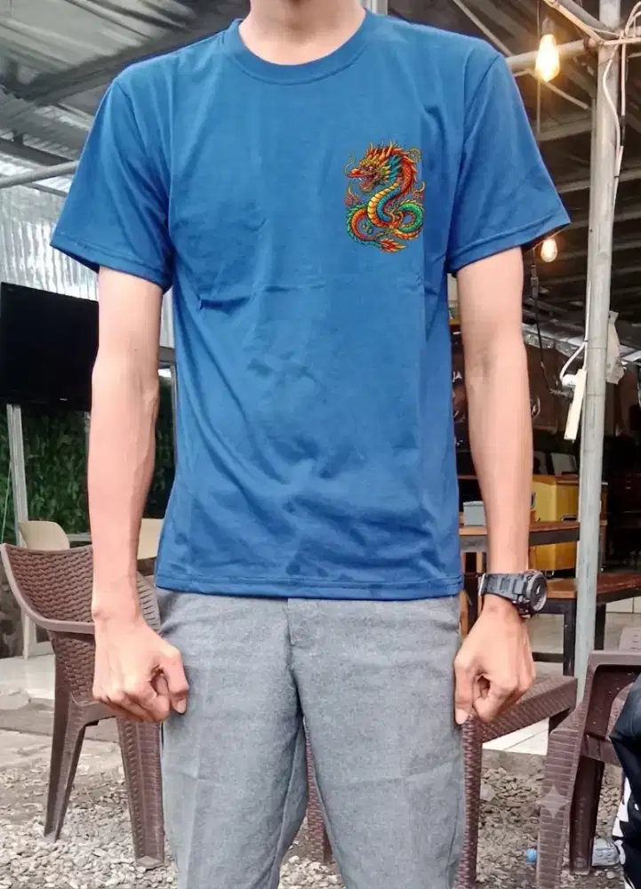 kaos polos pria