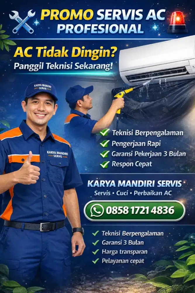 JASA SERVIS AC PANGGILAN KE RUMAH