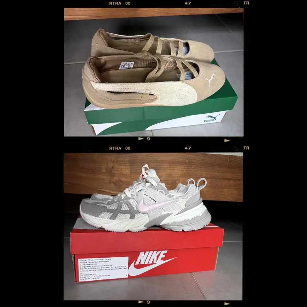Bundle Nike V2K Run + Puma Speedcat Ballet | Rp1,7 Juta Nett