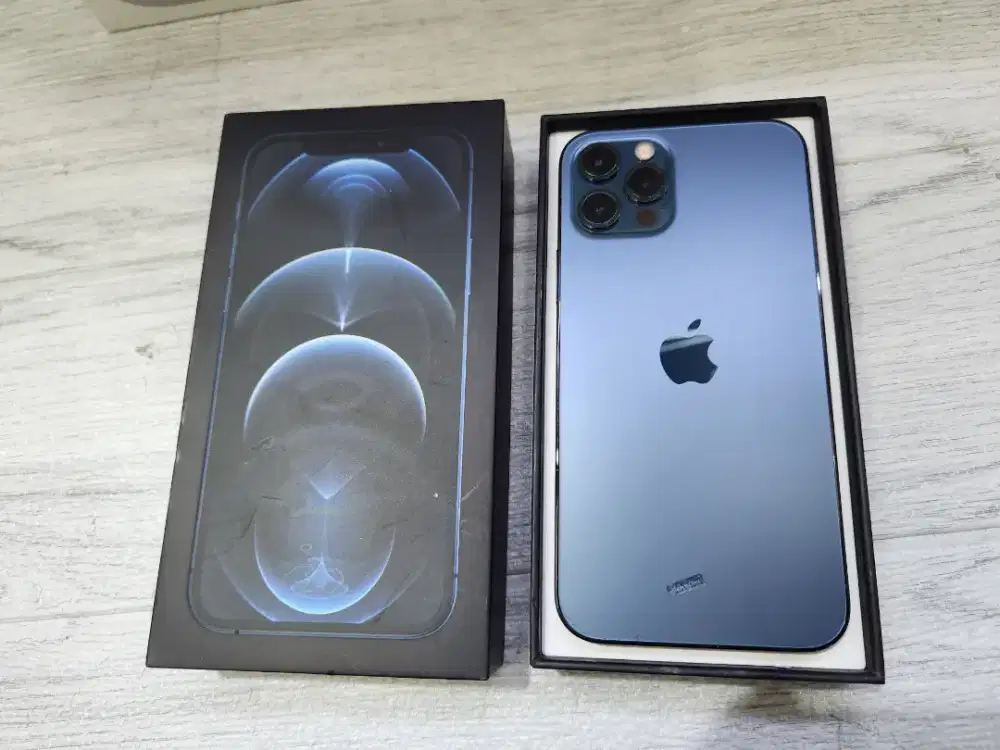IPHONE 12 PRO 256GB BLUE SECOND RESMI IBOX