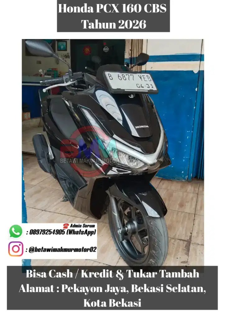 Dijual Honda PCX 160 CBS 2026
