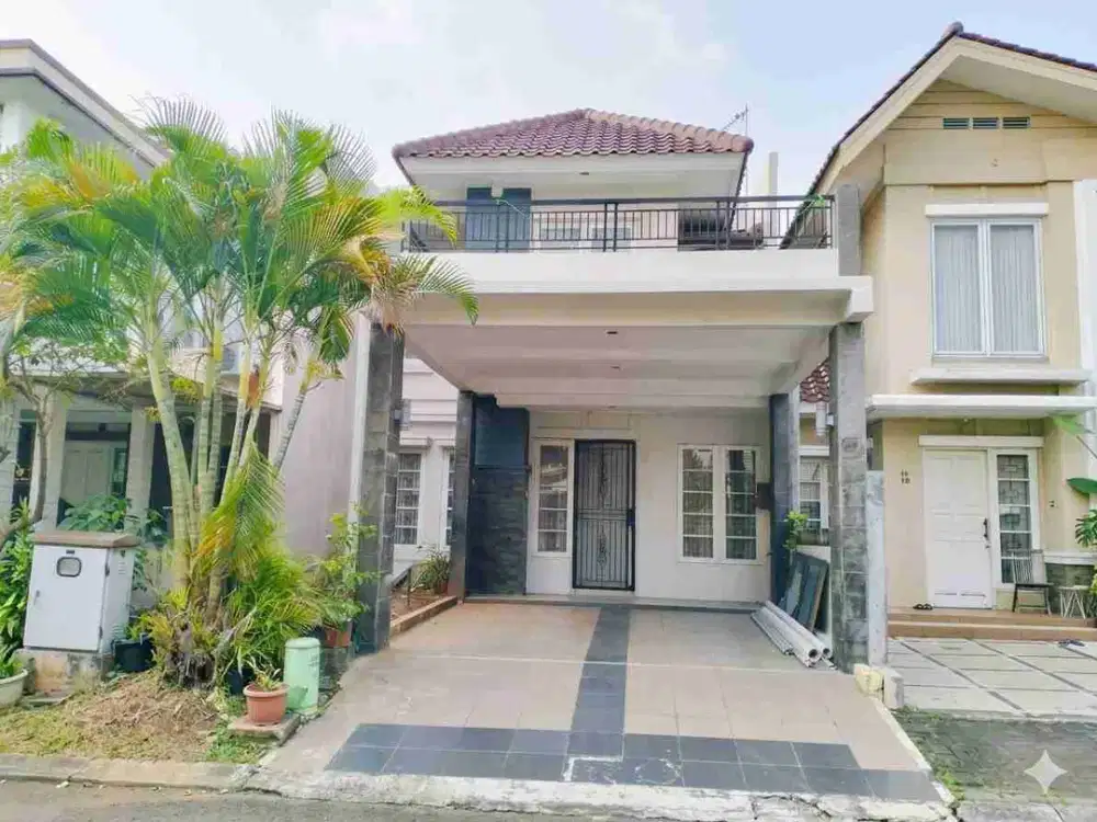 DIJUAL RUMAH SEMI FURNISHED TERAWAT DAN LUAS TANAH 126 meter DILEGENDA WISATA CIBUBUR