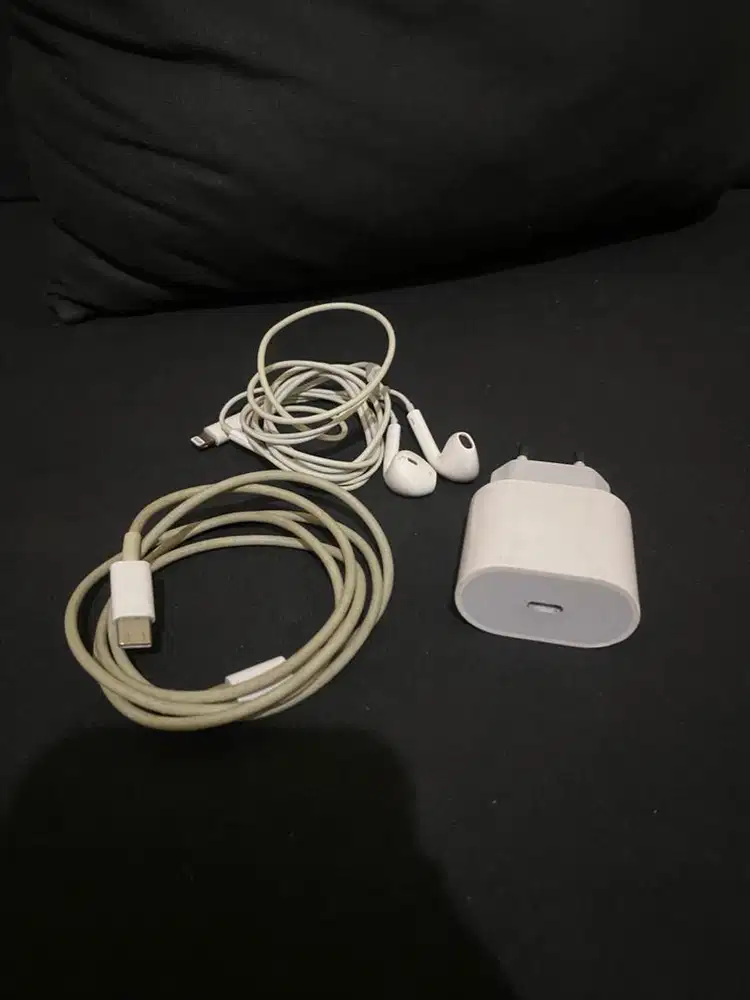 Apple charger kabel data earphone lighting original murah