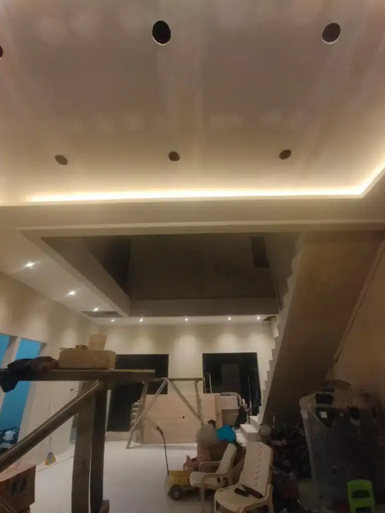 Furniture dekor plafon gypsum kantor dan buat partisi gypsum murah