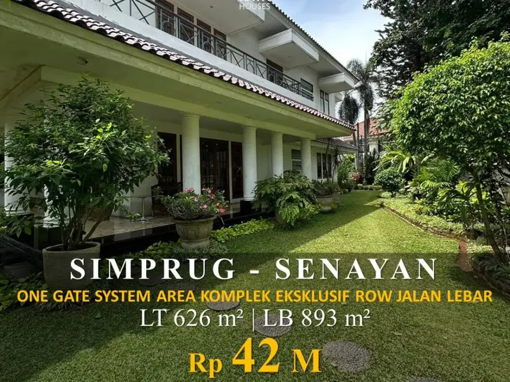 Simprug Senayan 626/893m² One Gate System High Ceiling 42M