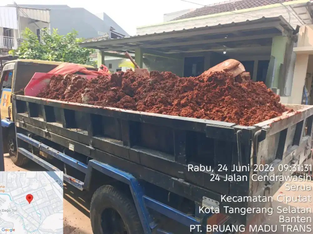 Jasa buang puing dan angkutan sampah