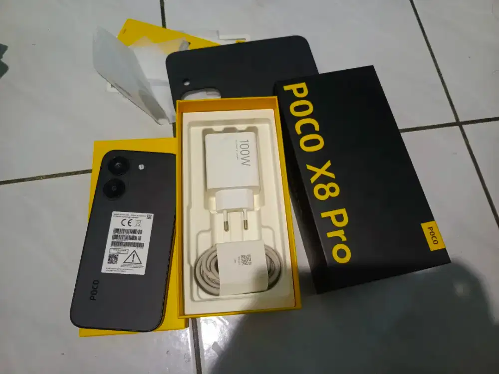 Poco x8 pro ram 12/512 gb second fullset mulus